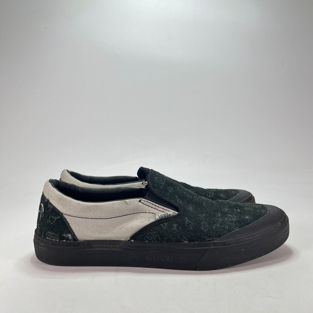 Vans Slip On Pro Cult BMX Black Grey Occult Skate Shoes 721454 Men's Size 12